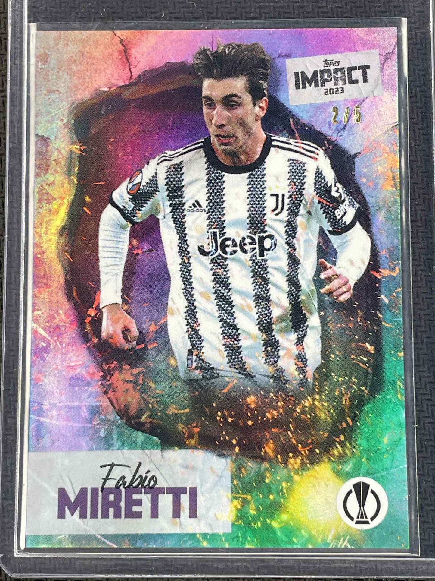 2023 Topps Impact Fabio Miretti Soccer Card /5 Juventus Italy