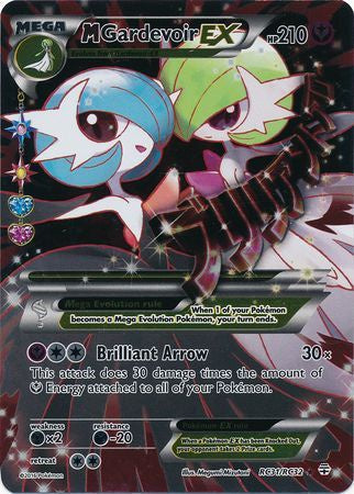 Pokémon M Gardevoir EX RC31/RC32 Generations Radiant Collection Full Art Card Near Mint Condition