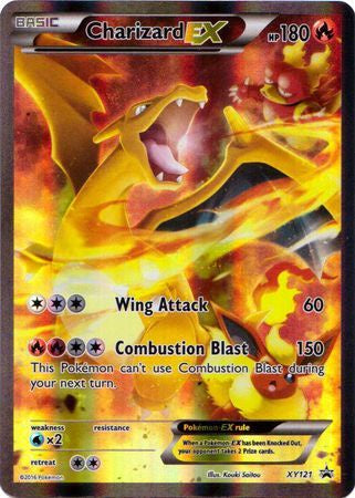 Product image of Charizard EX – XY121 – Ultra Rare Black Star Promo – Pokémon TCG (LP Condition)