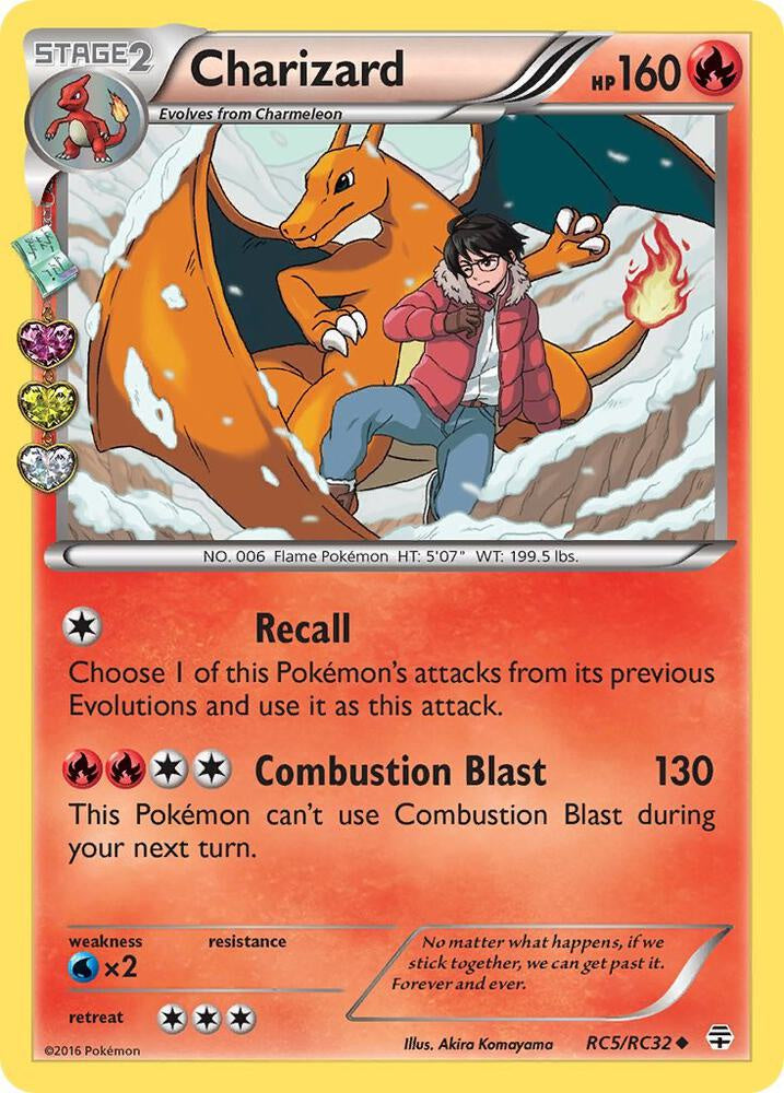 2016 Pokémon Charizard RC5/RC32 Generations Radiant Collection Holo English card in Near Mint condition.