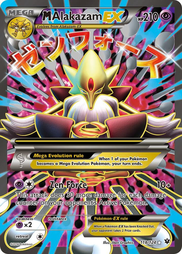 Pokémon M Alakazam EX – 118/124 – XY Fates Collide Full Art (NM)