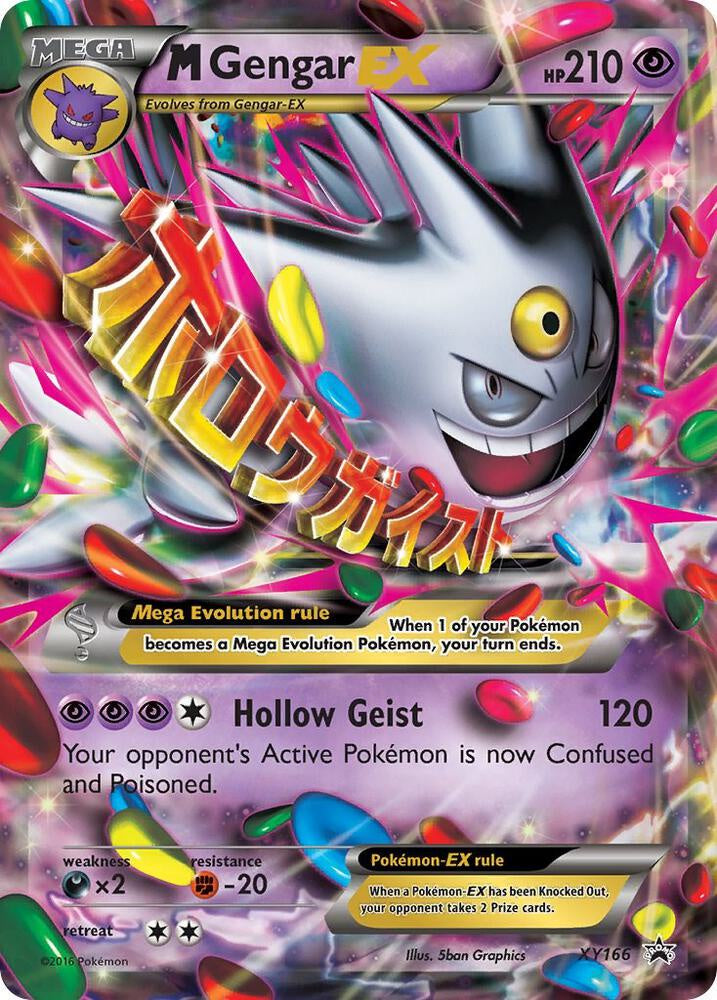 Pokémon Mega Gengar XY166 Black Star Promo Holo Card NM–LP Condition