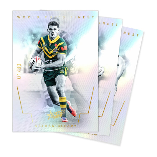 Front of 2026 Select Rugby League World Cup RLWC Hobby Box (36 Packs)
