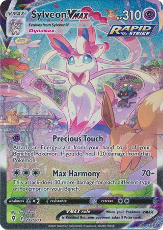 Product image of Sylveon VMAX 212/203 | Alternate Art Secret Rare | Pokémon Evolving Skies | Near Mint (NM)