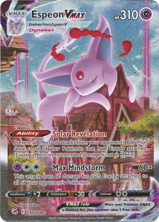 Product image of Espeon VMAX 270/264 | Alternate Art Secret Rare | Pokémon Fusion Strike | Near Mint (NM)