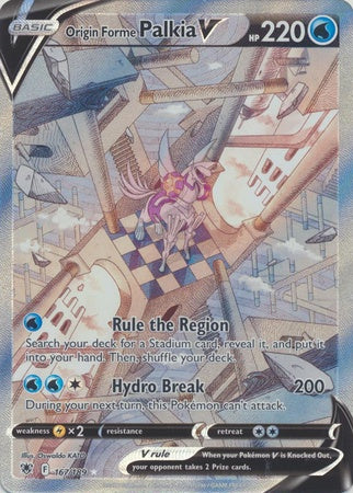 Origin Forme Palkia V - 167/189 - Alternate Art Ultra Rare (LP)