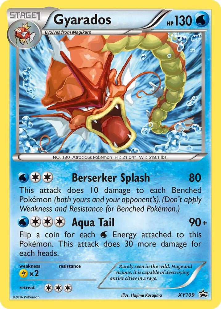 Pokemon Gyarados XY109 Shiny Holo Promo LP Card
