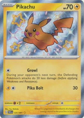 Product image of Pikachu 131/091 | Baby Shiny Rare | Pokémon Paldean Fates | Mint/Near Mint (NM)