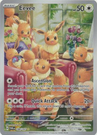 Product image of Eevee - 188/167 - Illustration Rare | Scarlet & Violet: Twilight Masquerade