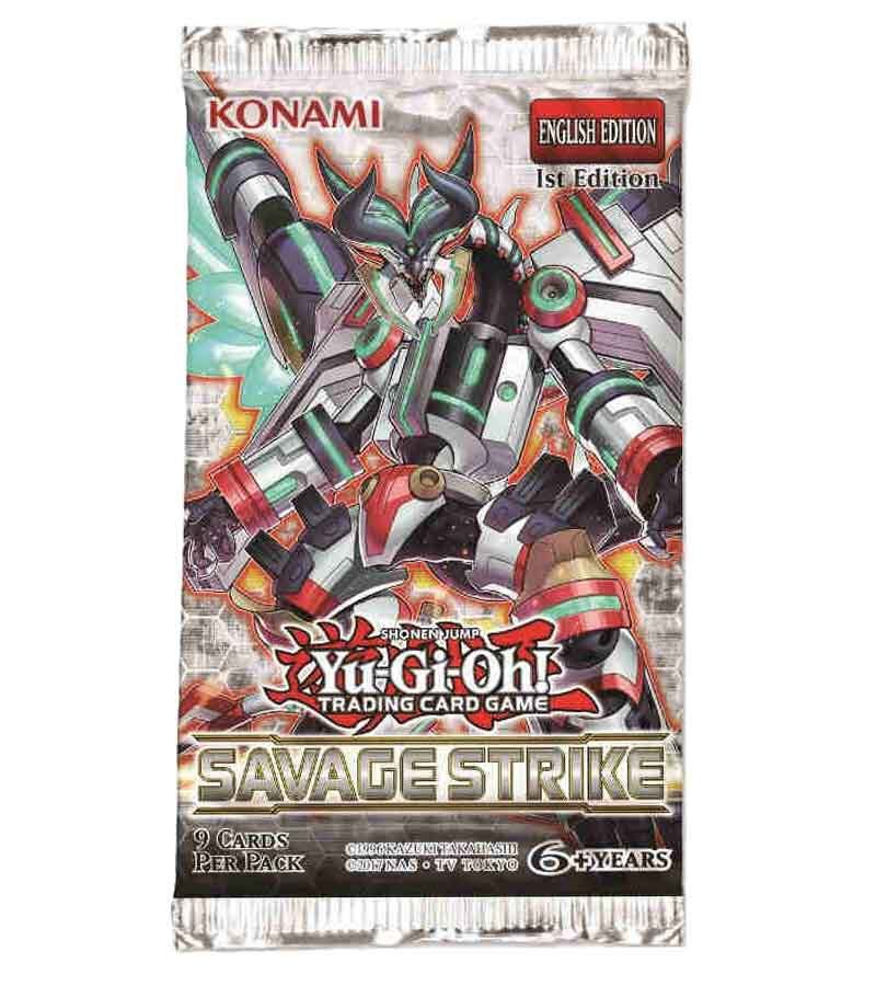 Front of Yu-Gi-Oh! TCG Savage Strike 1st Edition Booster Box – Factory Sealed (2019)