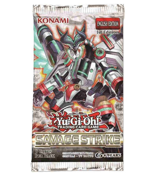 Front of Yu-Gi-Oh! TCG Savage Strike 1st Edition Booster Box – Factory Sealed (2019)