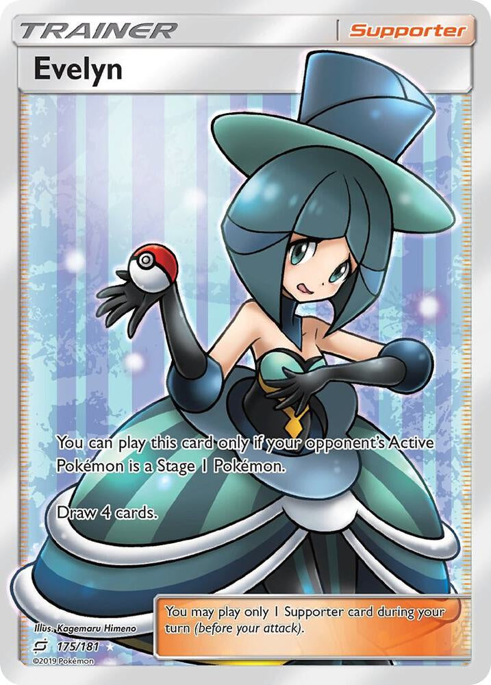 Pokémon Evelyn 175/181 Full Art Team Up Near Mint