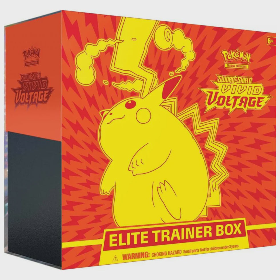 Pokémon Sword & Shield Vivid Voltage Elite Trainer Box – Trading Card Game Sealed Product