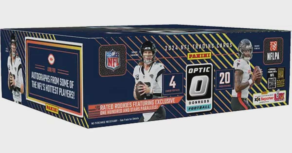Product image of 2024 Panini Donruss Optic NFL Football Retail Box | 20 Packs | 80 Cards