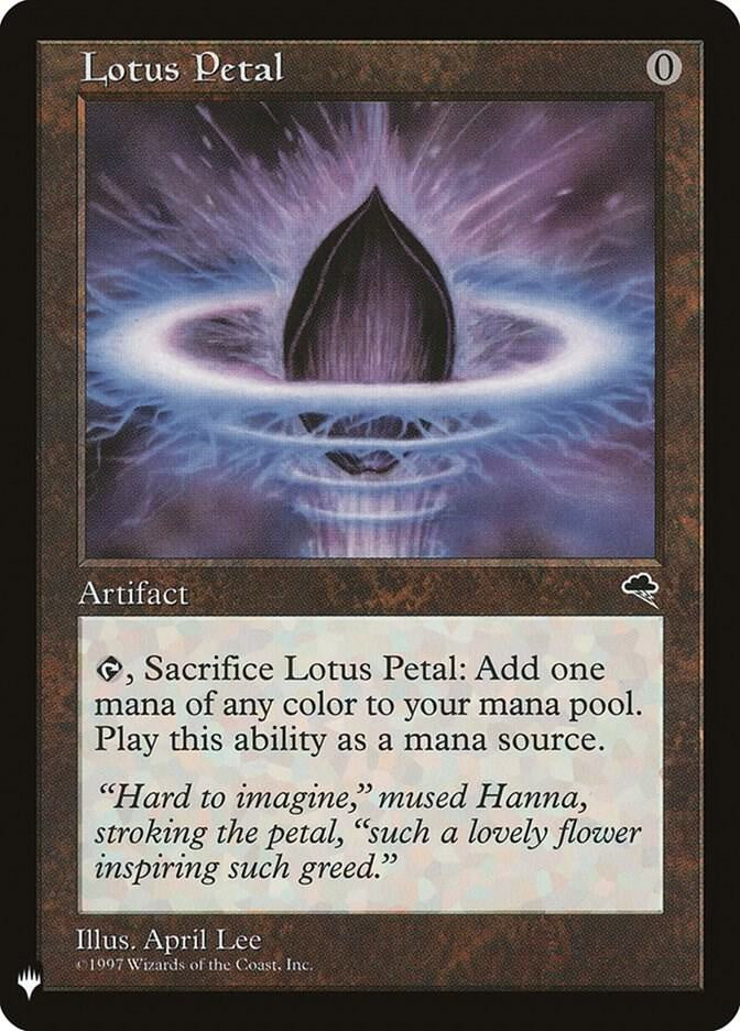 Lotus Petal The List Reprints LIST MTG trading card