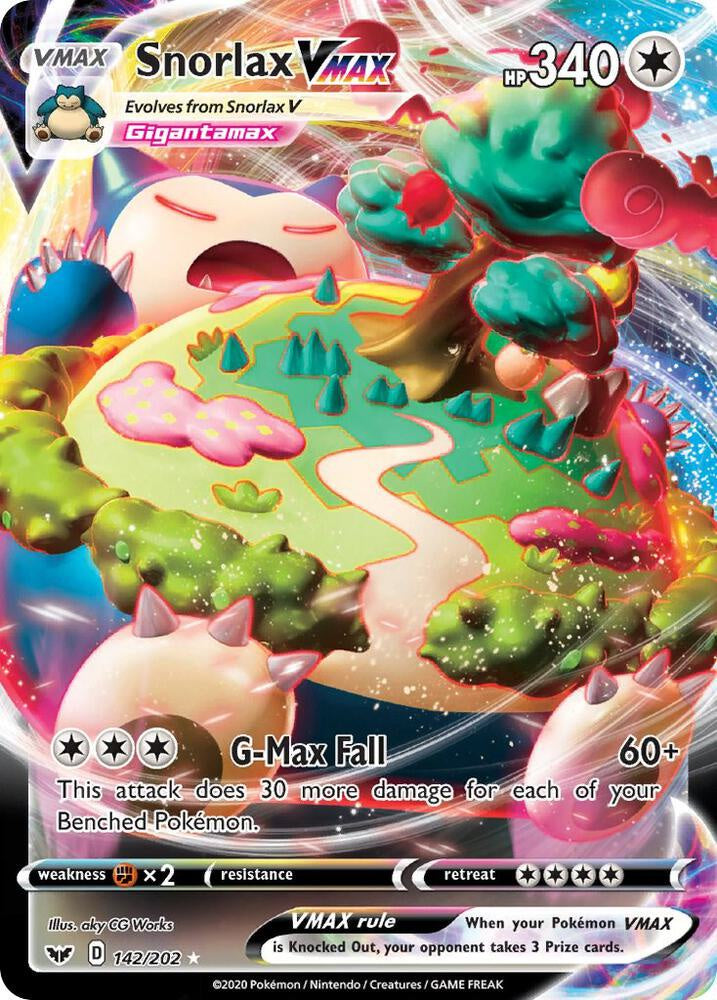 Snorlax VMAX – 142/202 – Full Art Ultra Rare (Sword & Shield 2020) – Near Mint