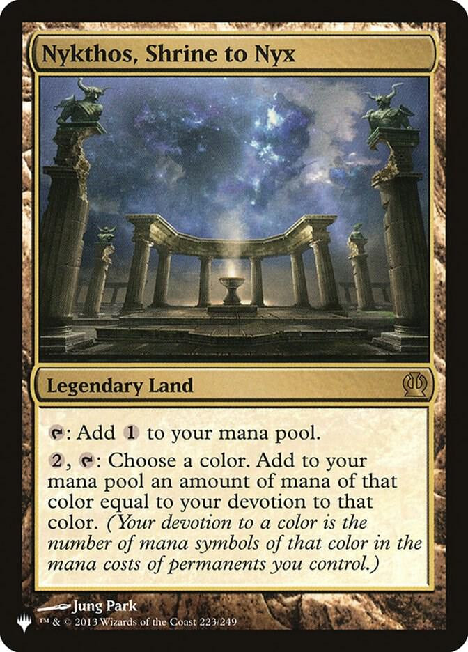 Nykthos Shrine to Nyx The List Reprints LIST MTG trading card