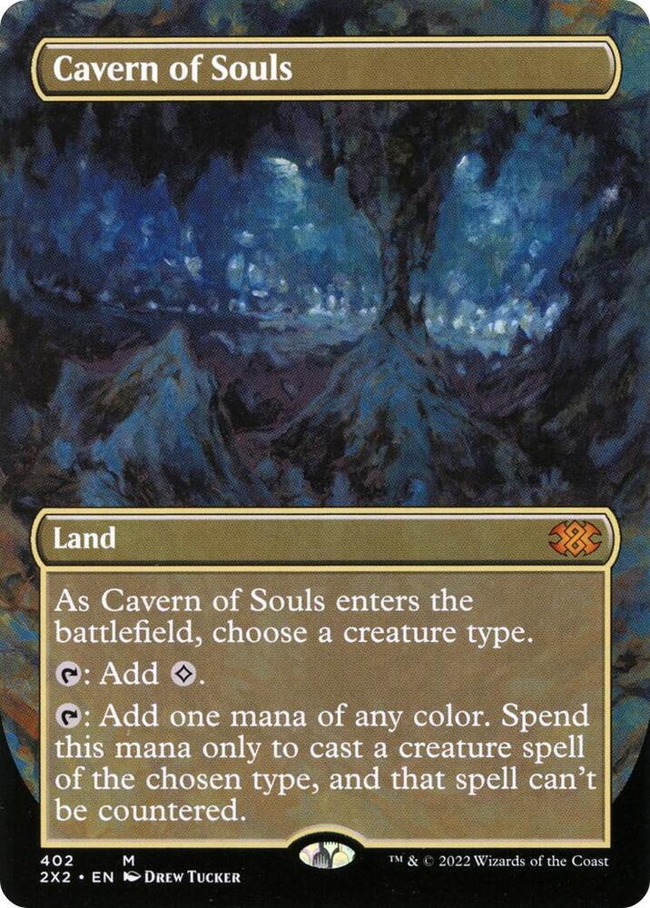 Cavern of Souls Borderless Double Masters 2022 2X2 MTG trading card