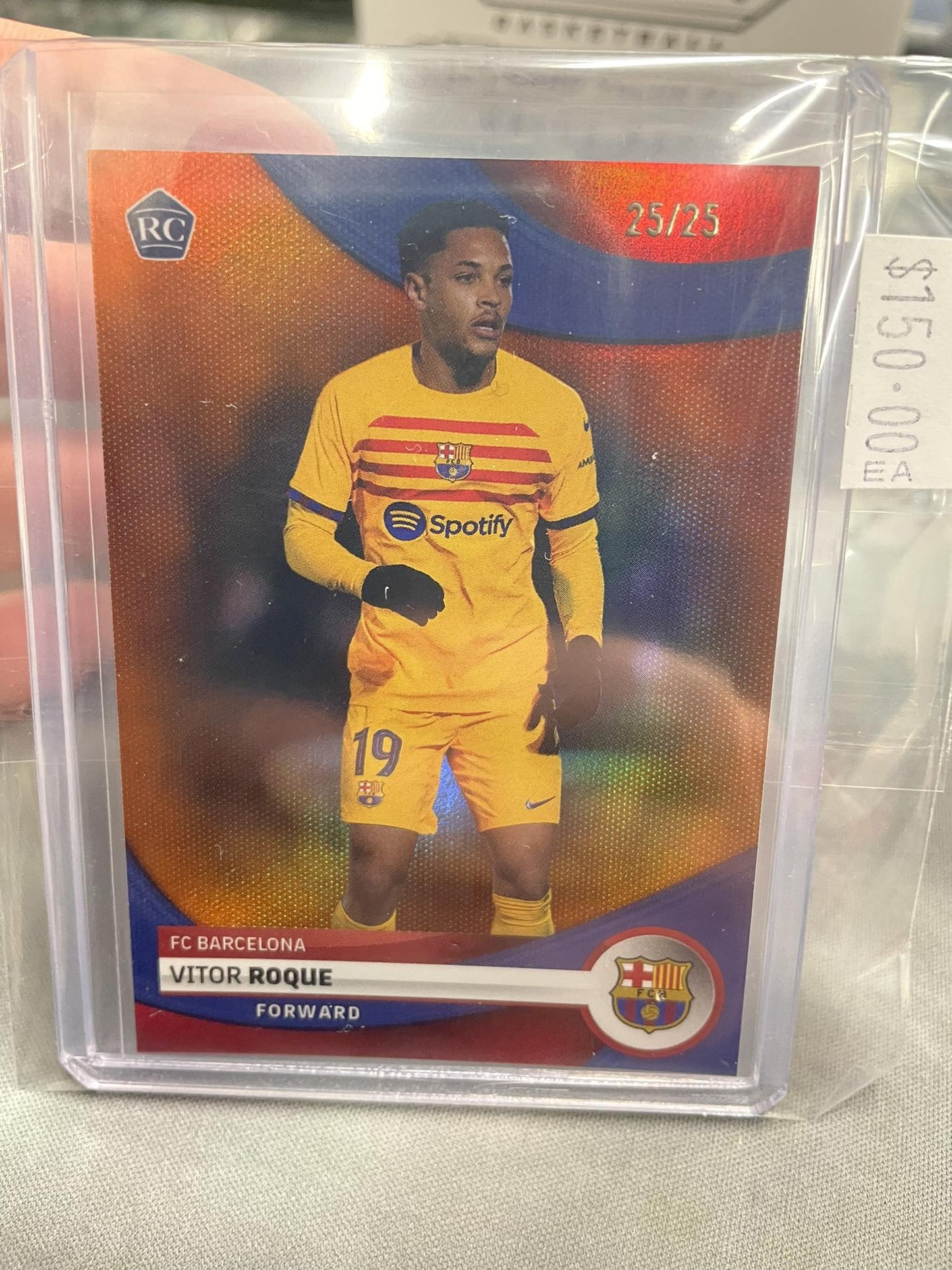 2024 Topps Soccer Vitor Roque Orange 25/25
