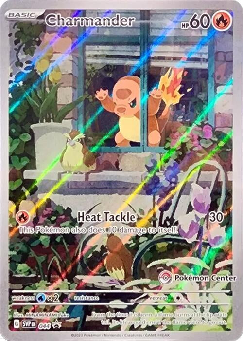 Pokemon Charmander SVP 044 Pokemon Centre stamp sealed promo NM