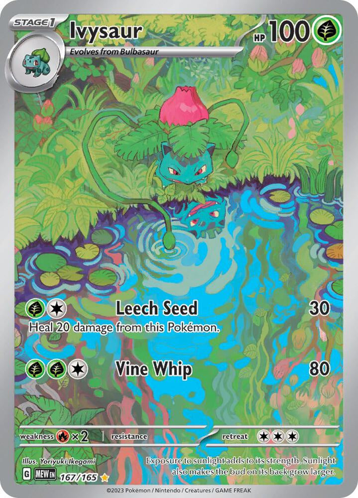 Ivysaur 151 167/165 Illustration Rare Near Mint Pokemon card