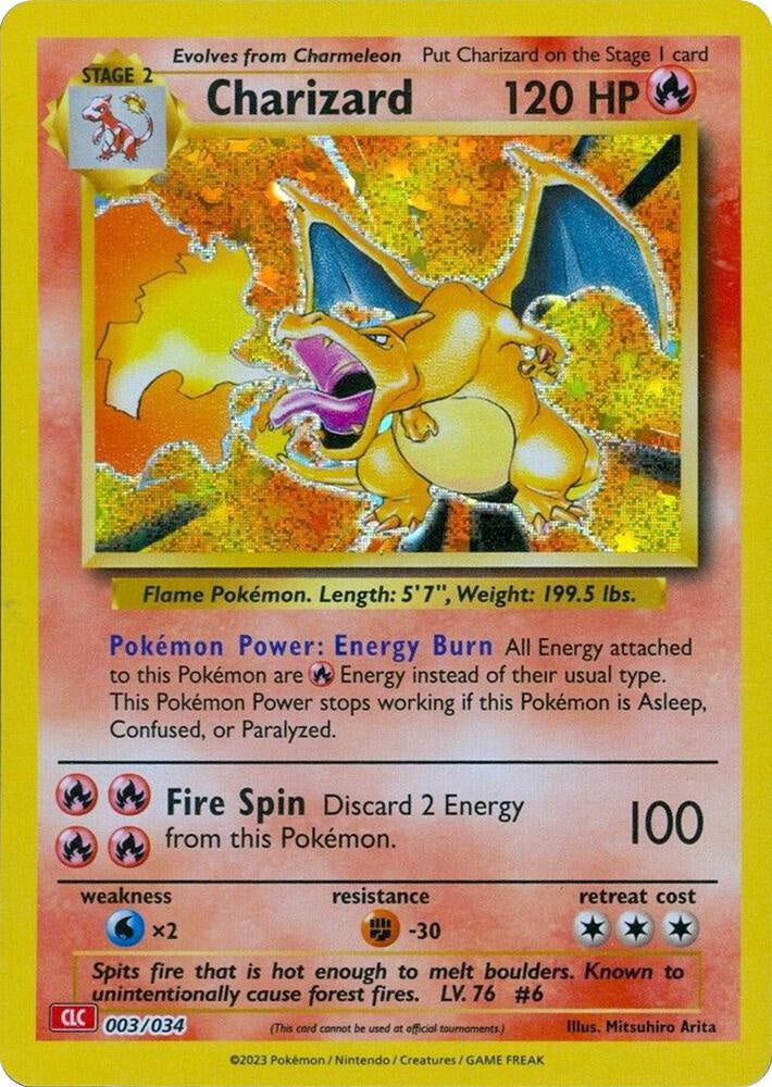 Charizard 003/034 TCG Classic Holo NM Pokémon Card