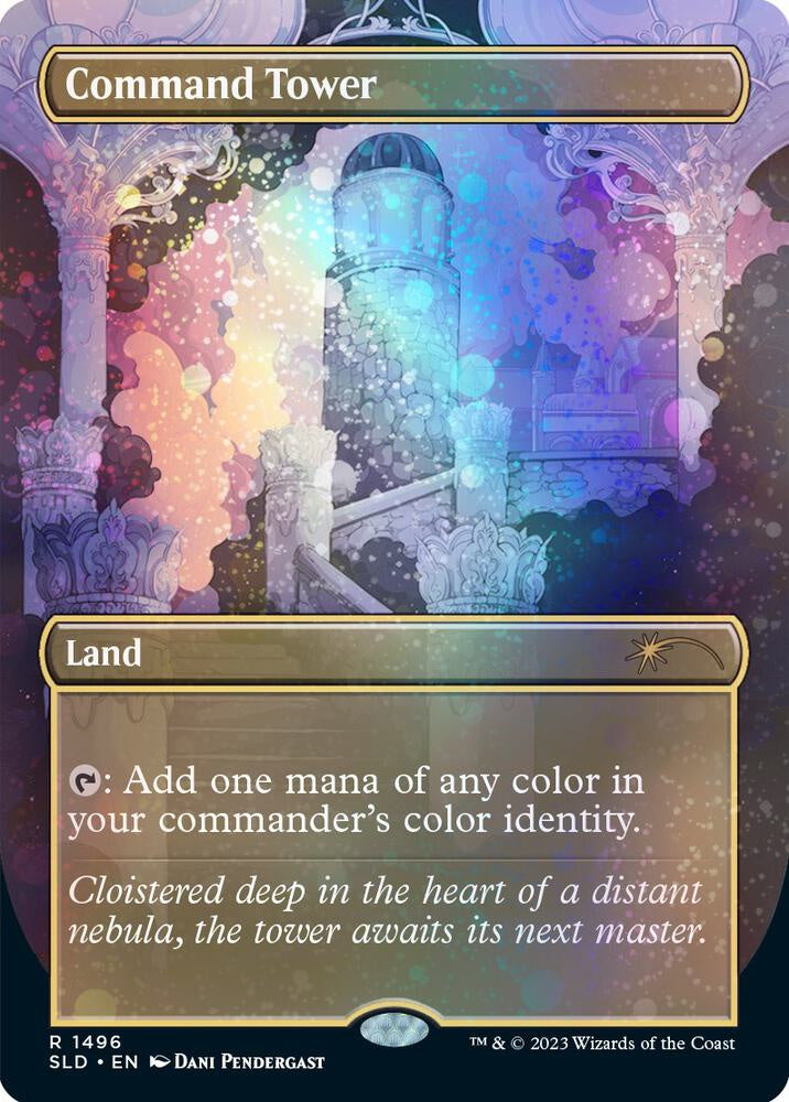 Command Tower 1496 Galaxy Foil Secret Lair Drop Series SLD MTG trading card