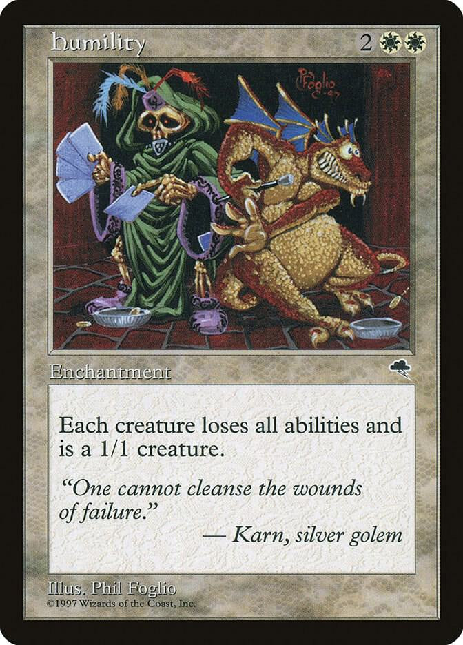 Humility Tempest TMP Magic the Gathering card