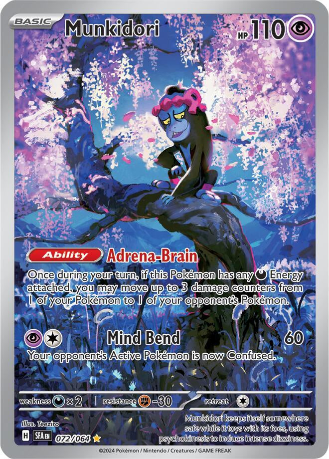Munkidori Illustration Rare 072/064 SV Shrouded Fable Pokémon trading card