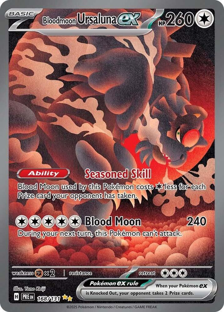 Bloodmoon Ursaluna ex 168/131 Special Illustration Rare Near Mint Pokemon card