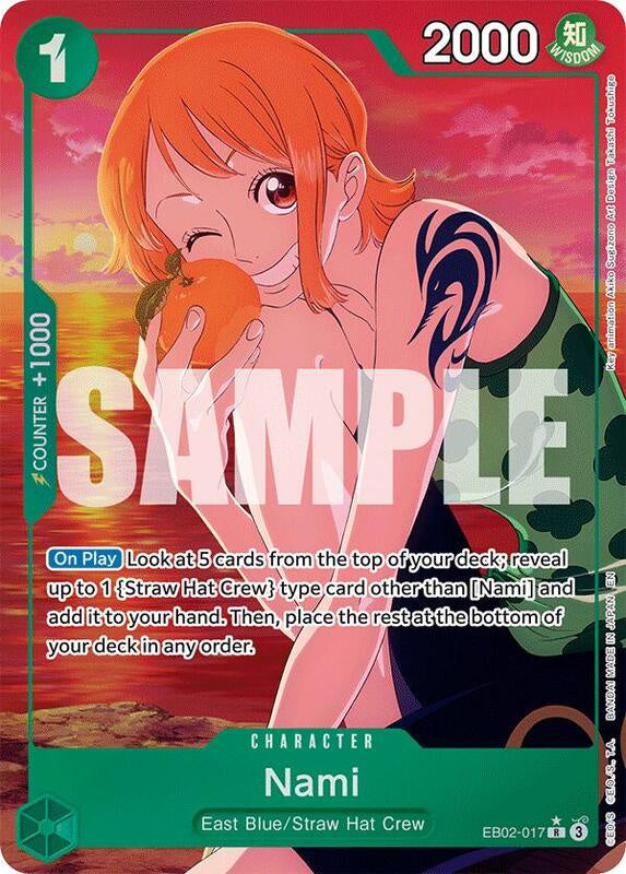 Nami Alternate Art EB-02 Anime 25th Collection One Piece Card