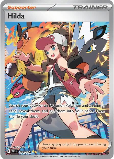 Hilda SIR 171/086 Pokémon White Flare – Full Art Trainer Card – Near Mint