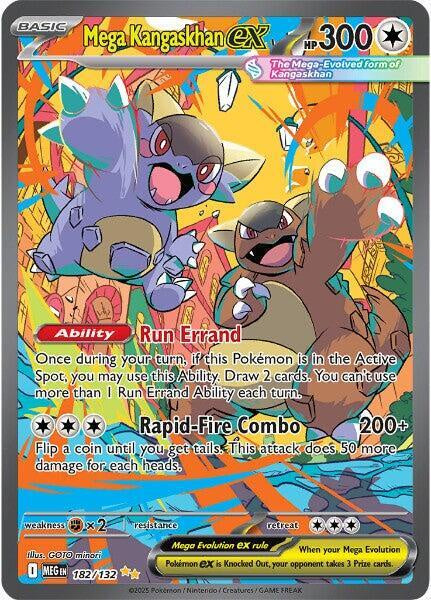 Pokémon TCG Mega Kangaskhan ex 182/132 Mega Evolution Special Illustration Rare – NM