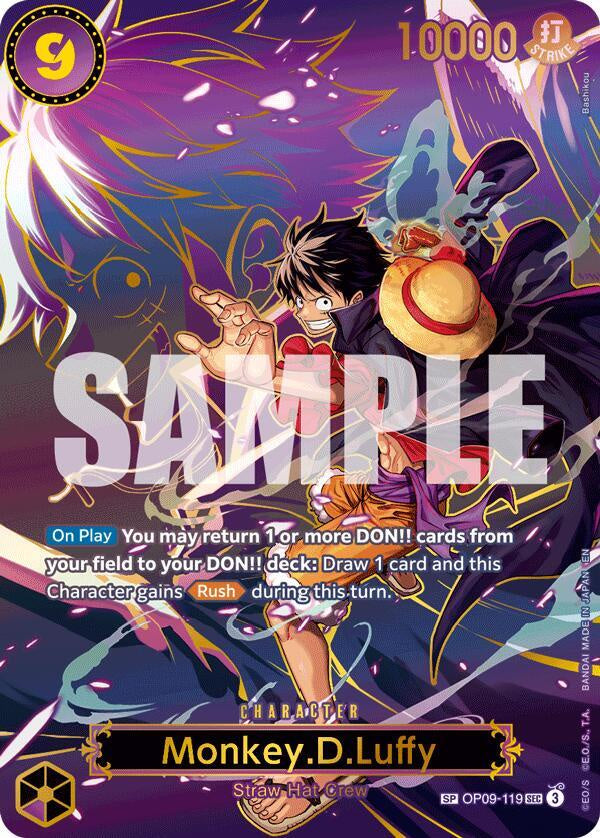 Monkey.D.Luffy OP09-119 SP Carrying On His Will OP13 One Piece trading card