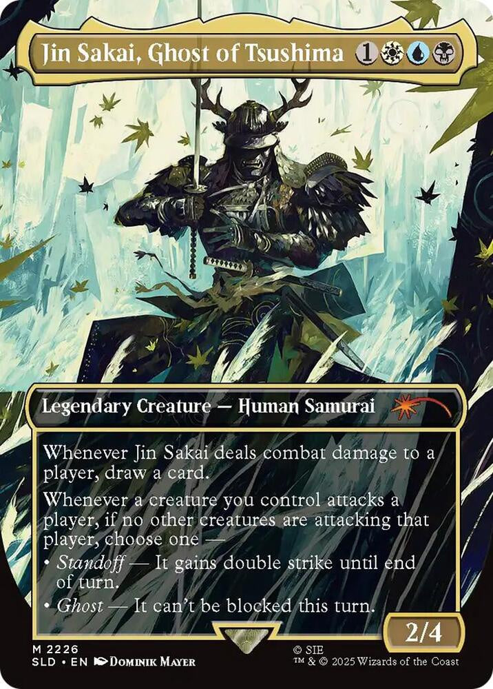 Jin Sakai Ghost of Tsushima Secret Lair Drop Series SLD MTG trading card