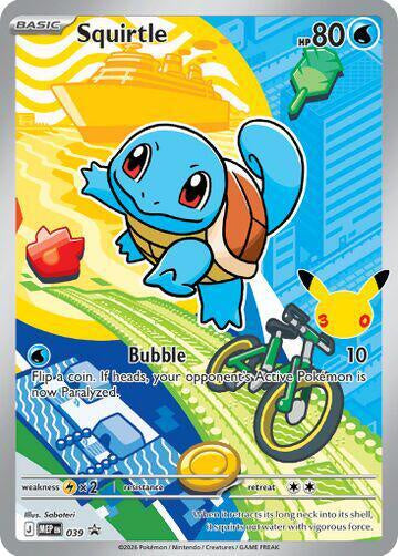 Pokemon Squirtle MEP 039 Mega Evolution Promo NM Card