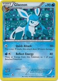 2013 Pokémon Glaceon BW90 Black Star Promo Cosmos Holo English card in Very Lightly Played condition.