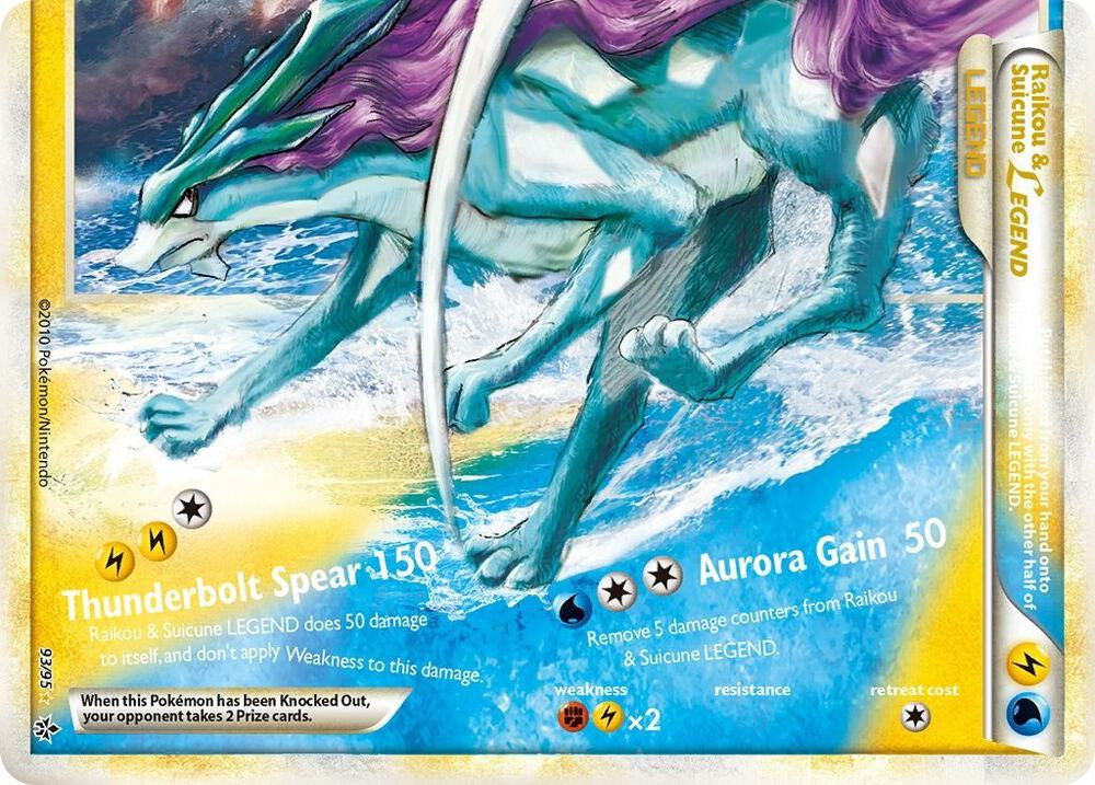 Pokemon Raikou Suicune Legend 068/080 Reviving Legends Japanese LP Card