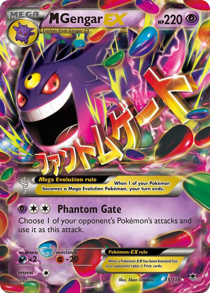 M Gengar EX 35/119 Ultra Rare Pokémon Card – Phantom Forces – NM