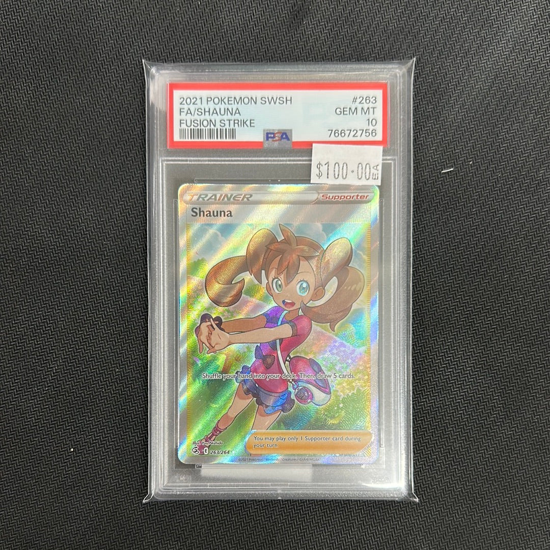 PSA 10 Pokémon FA/Shauna 263/264 Full Art Secret Rare | GEM MINT Collectible