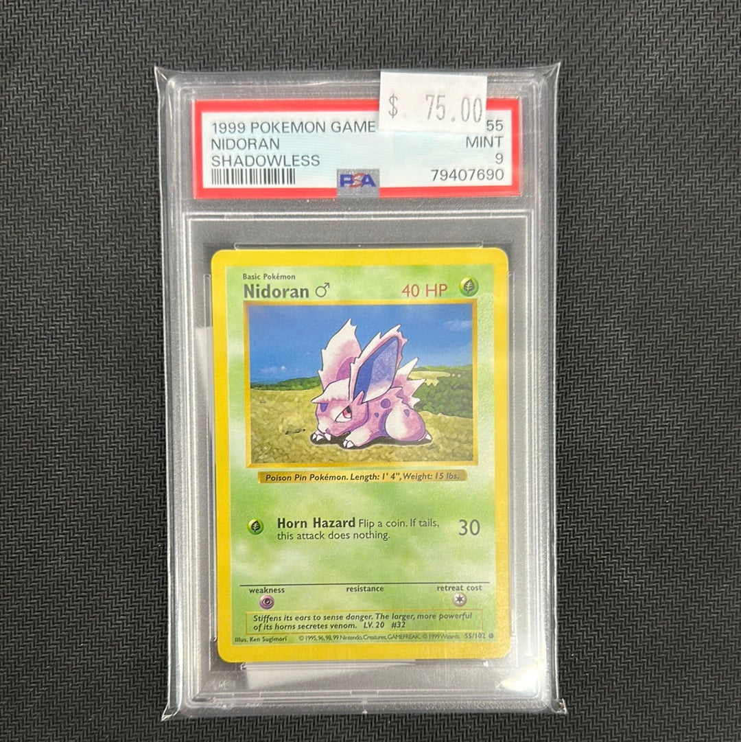 Product image of Nidoran 1999 Game SHadowless PSA 9