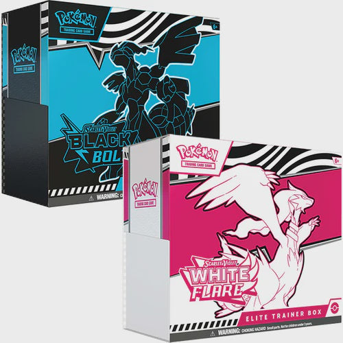 Product image of Pokémon TCG: Scarlet & Violet — Black Bolt & White Flare Elite Trainer Box (Pair-ETB) PRE ORDER