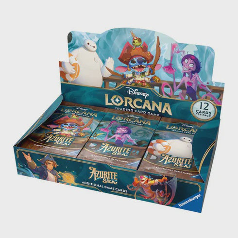 Disney Lorcana Azurite Sea Booster Box – Trading Card Game 24 Pack Set