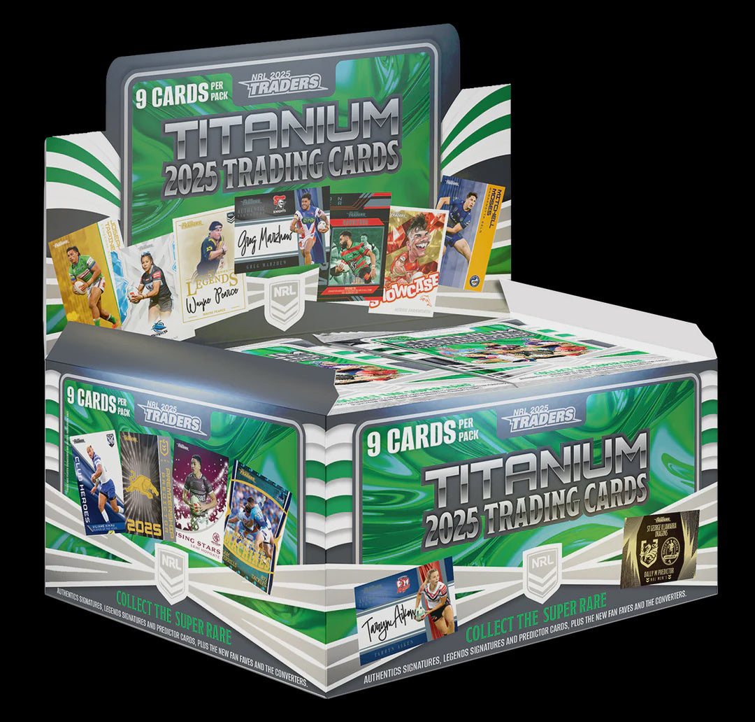 Product image of NRL 2025 Traders Titanium Rugby League Trading Cards Booster Box