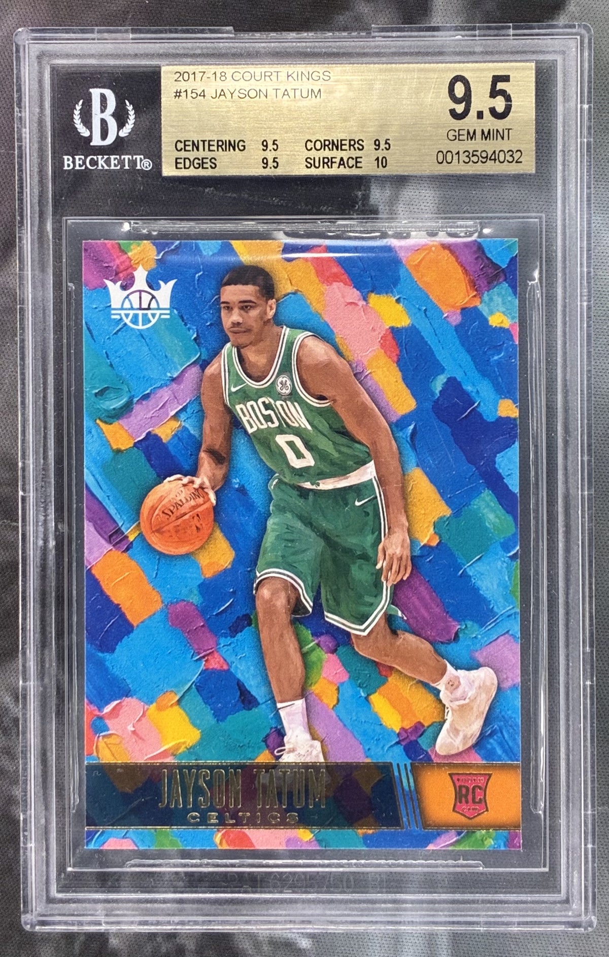 Jayson Tatum Rookies II rookie card 2017-18 Panini Court Kings #154 BGS 9.5 Gem Mint