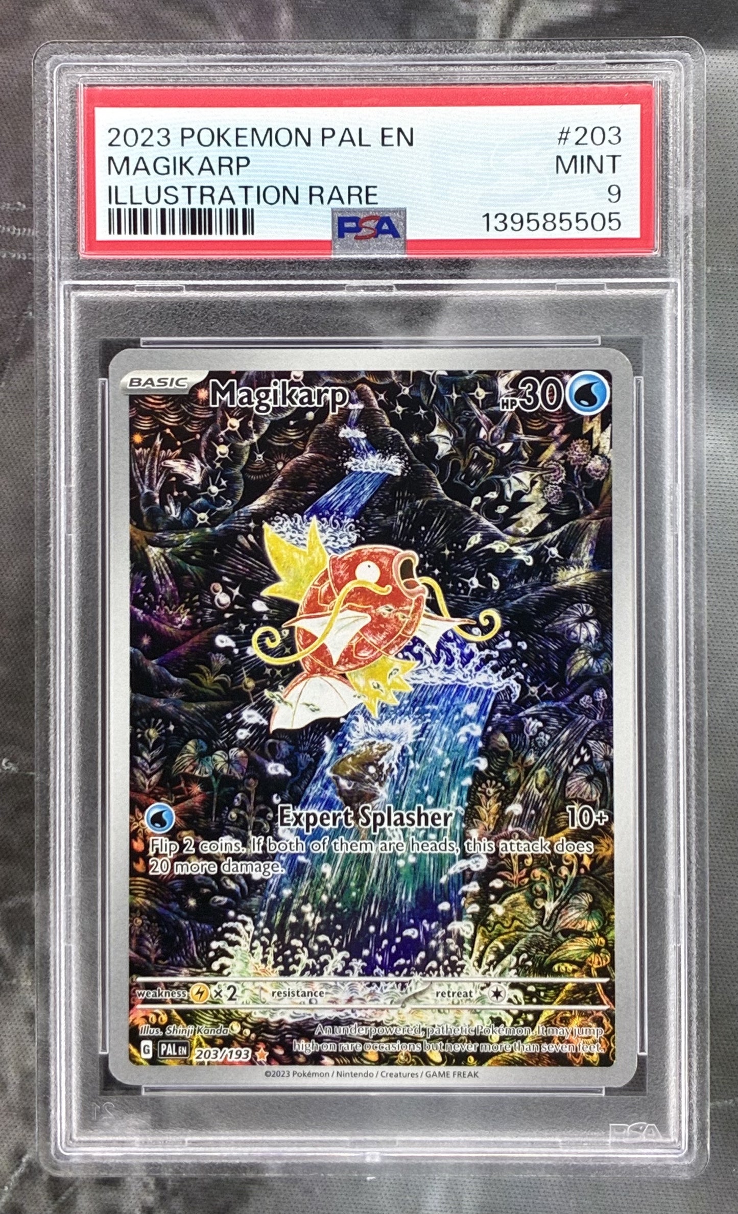 PSA 9 Magikarp 203/193 Paldea Evolved Pokémon