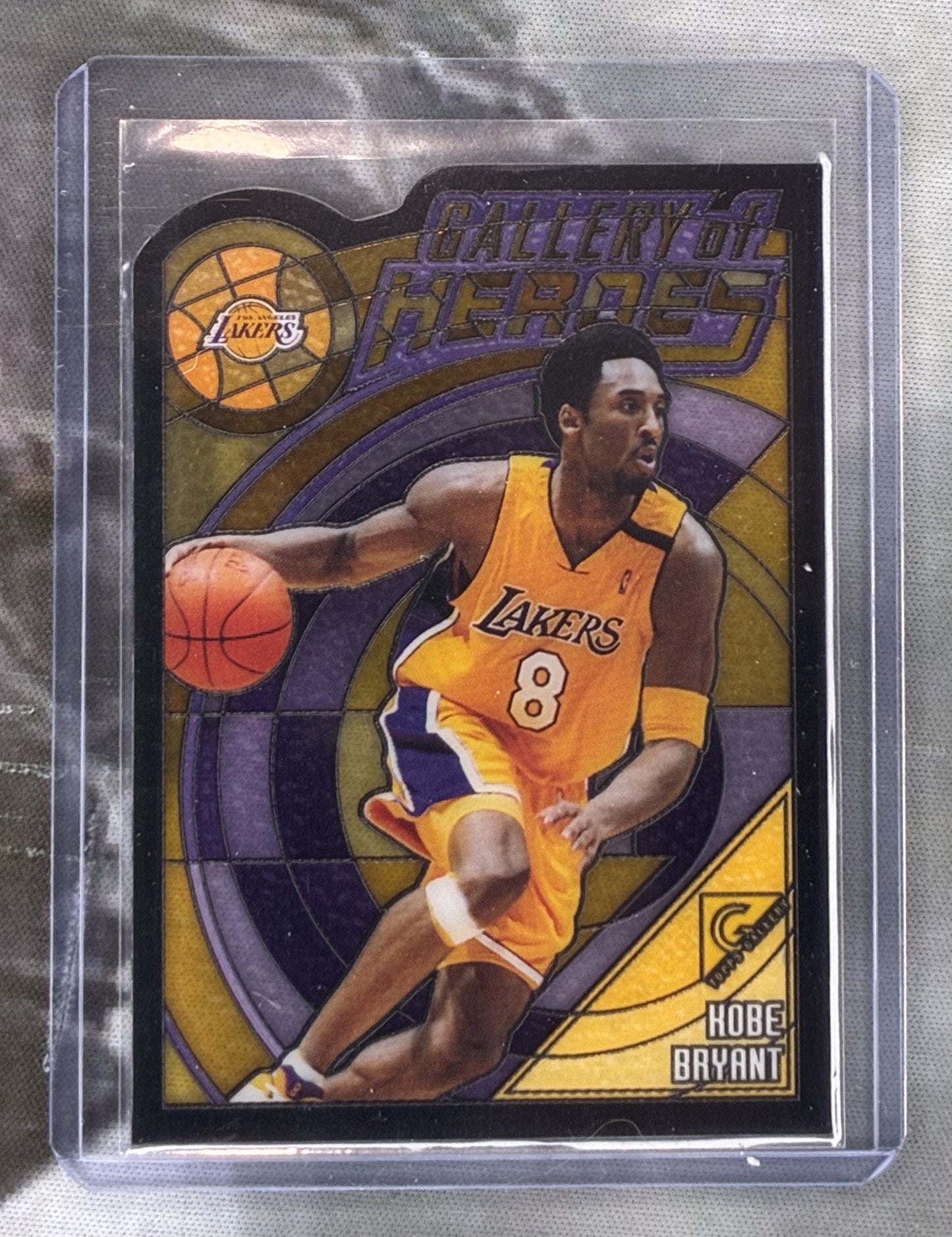 2000-01 Topps Gallery Kobe Bryant GH3 Stained Glass Die-Cut