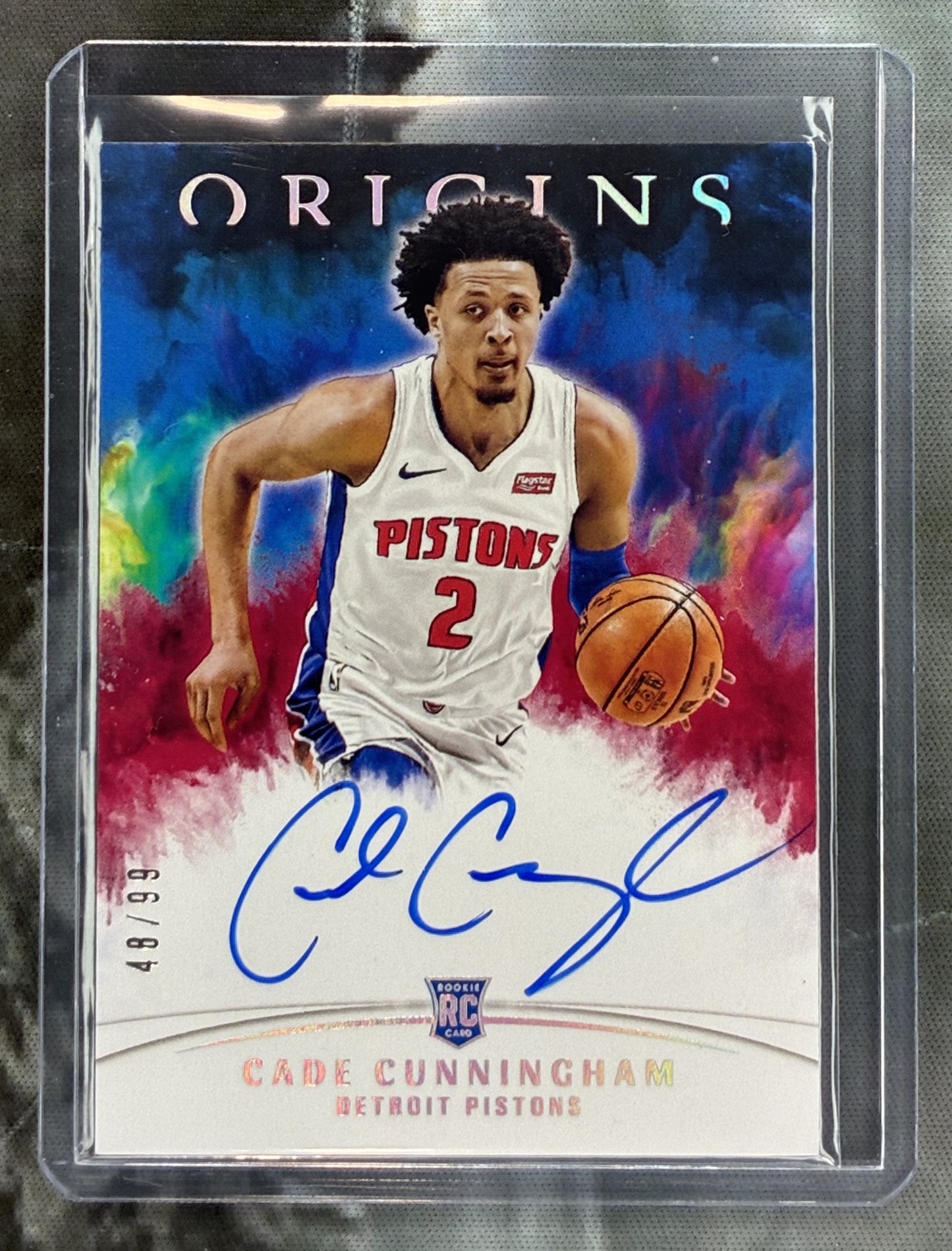 2021-22 Panini Origins Cade Cunningham Red Auto 59/99 RC