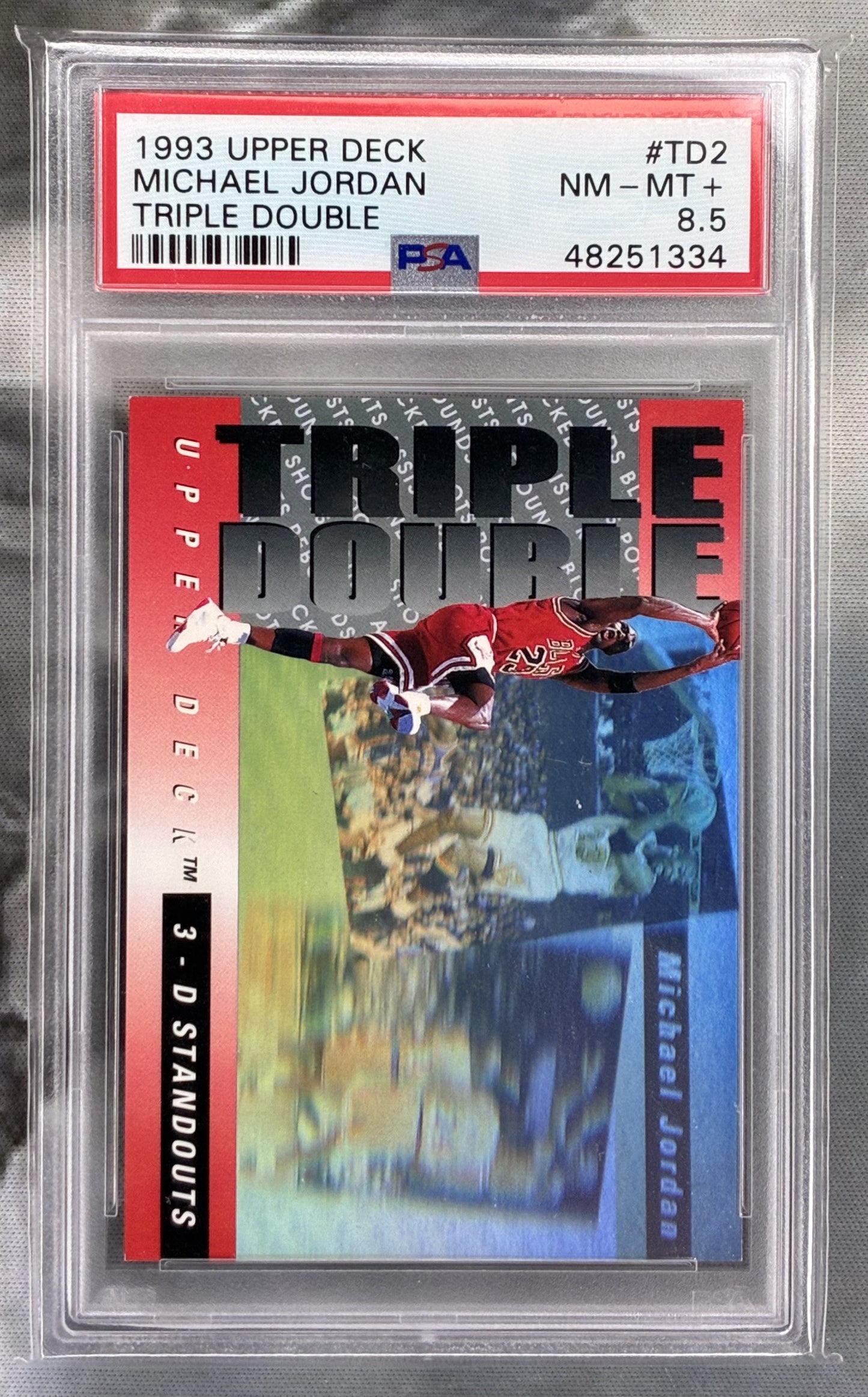 1993-94 Upper Deck Triple Double Michael Jordan #TD2 PSA 8.5