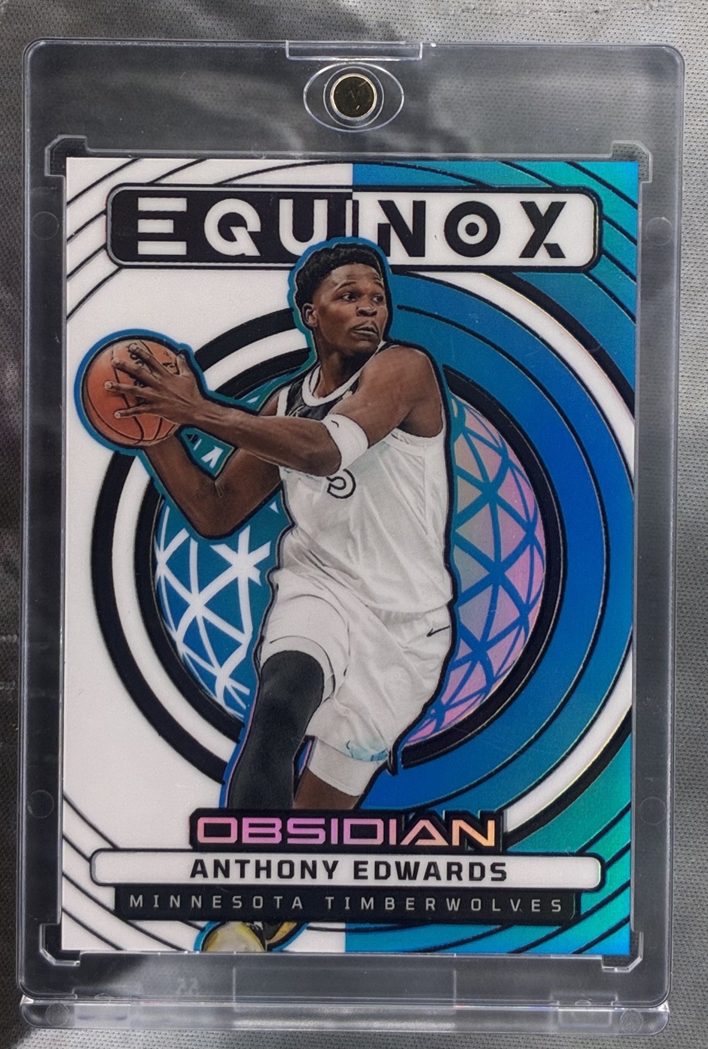 2024-25 Panini Obsidian Electric Edge Blue Flood Anthony Edwards /30